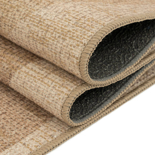 Washable Geo Beige Runner - Lola
