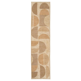 Washable Geo Beige Runner - Lola