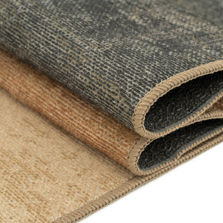 Washable Geo Beige Rug - Milo
