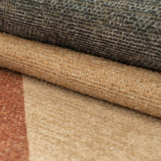 Washable Geo Beige Rug - Milo