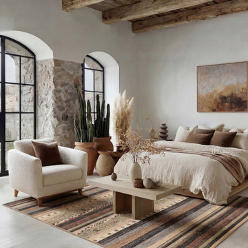 Washable Multicolour Berber Rug - Metz