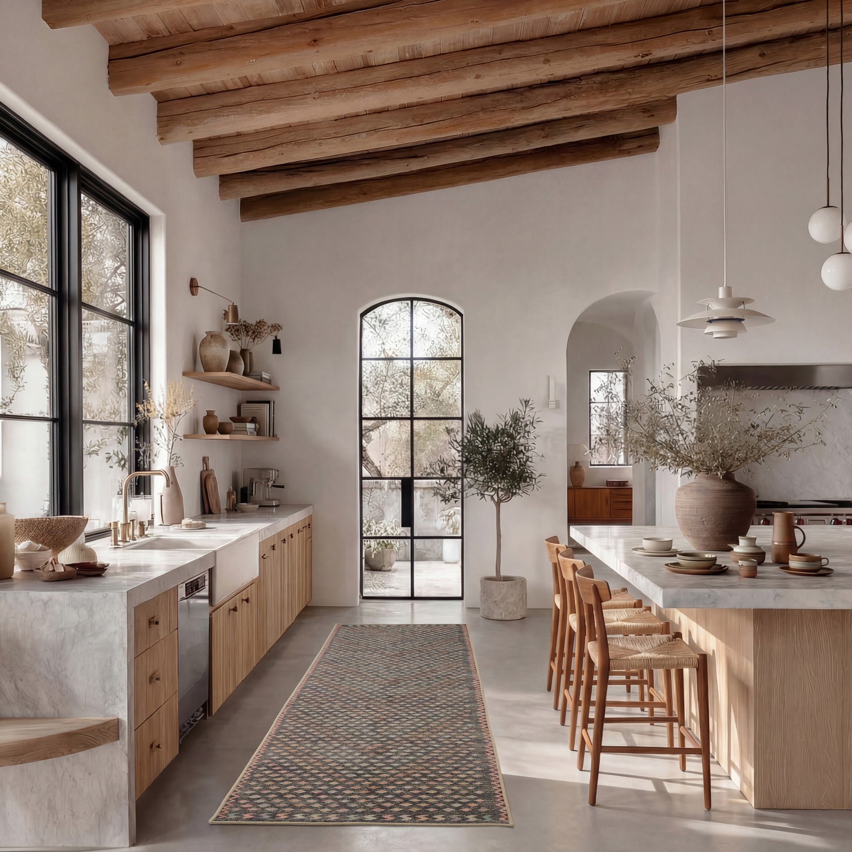 Washable Colourful Boho Rug - Razen