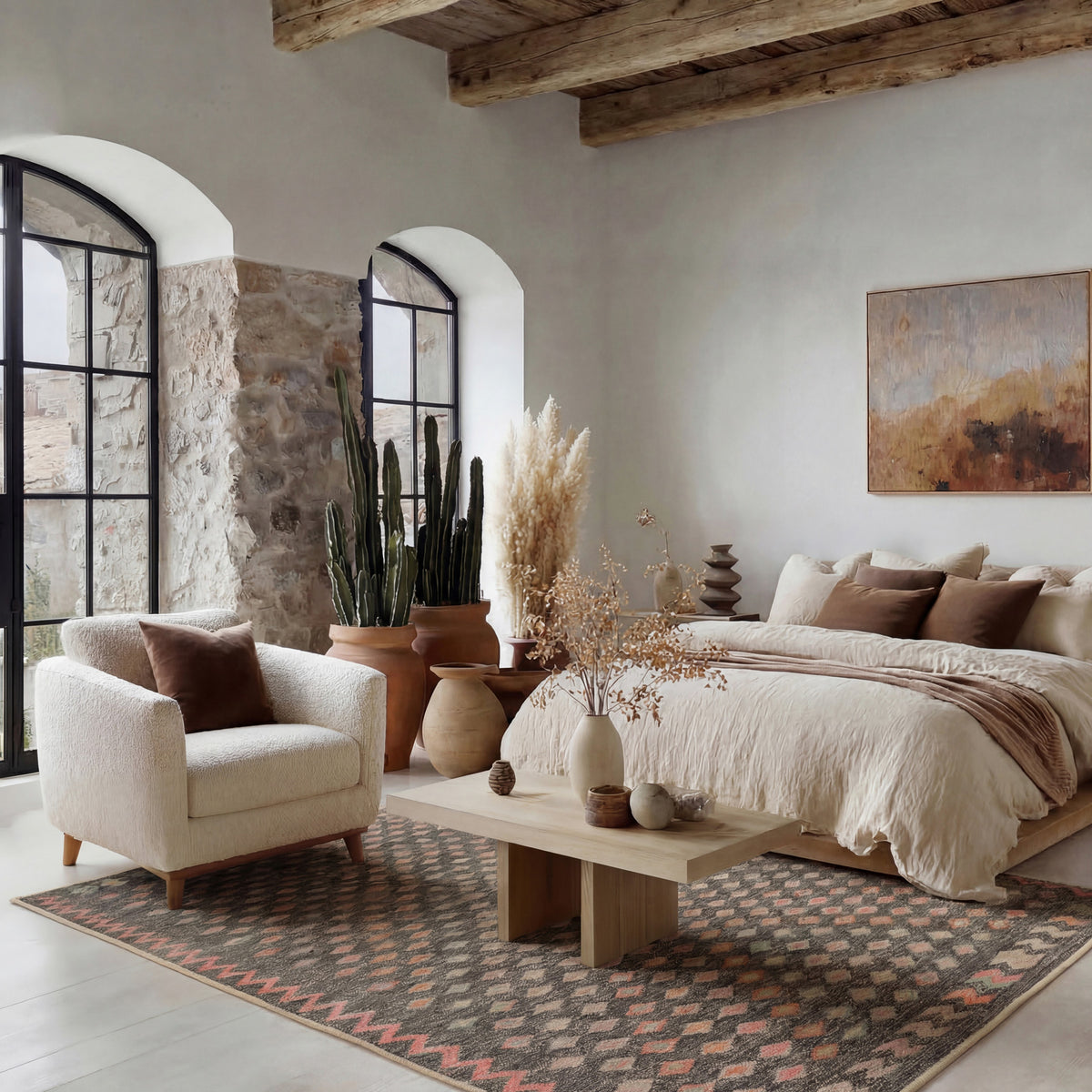 Washable Colourful Boho Rug - Razen