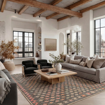 Washable Colourful Boho Rug - Razen