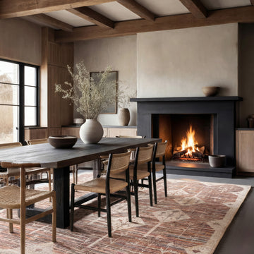 Washable Rustic Aztec Rug - Tor