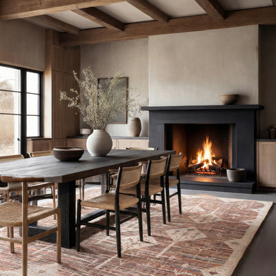 Washable Rustic Aztec Rug - Tor