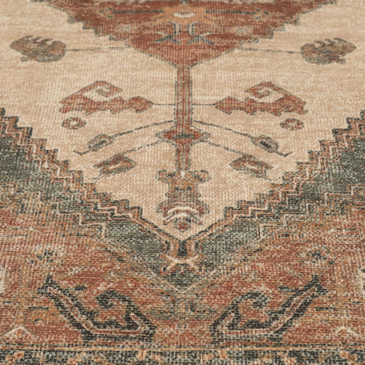 Washable Geo Multicolour Rug - Dilara