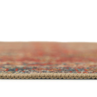 Washable Geo Red Rug - Hester
