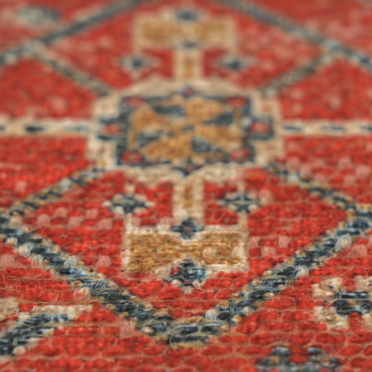 Washable Geo Red Rug - Hester
