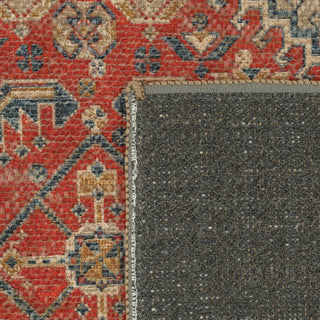 Washable Geo Red Rug - Hester