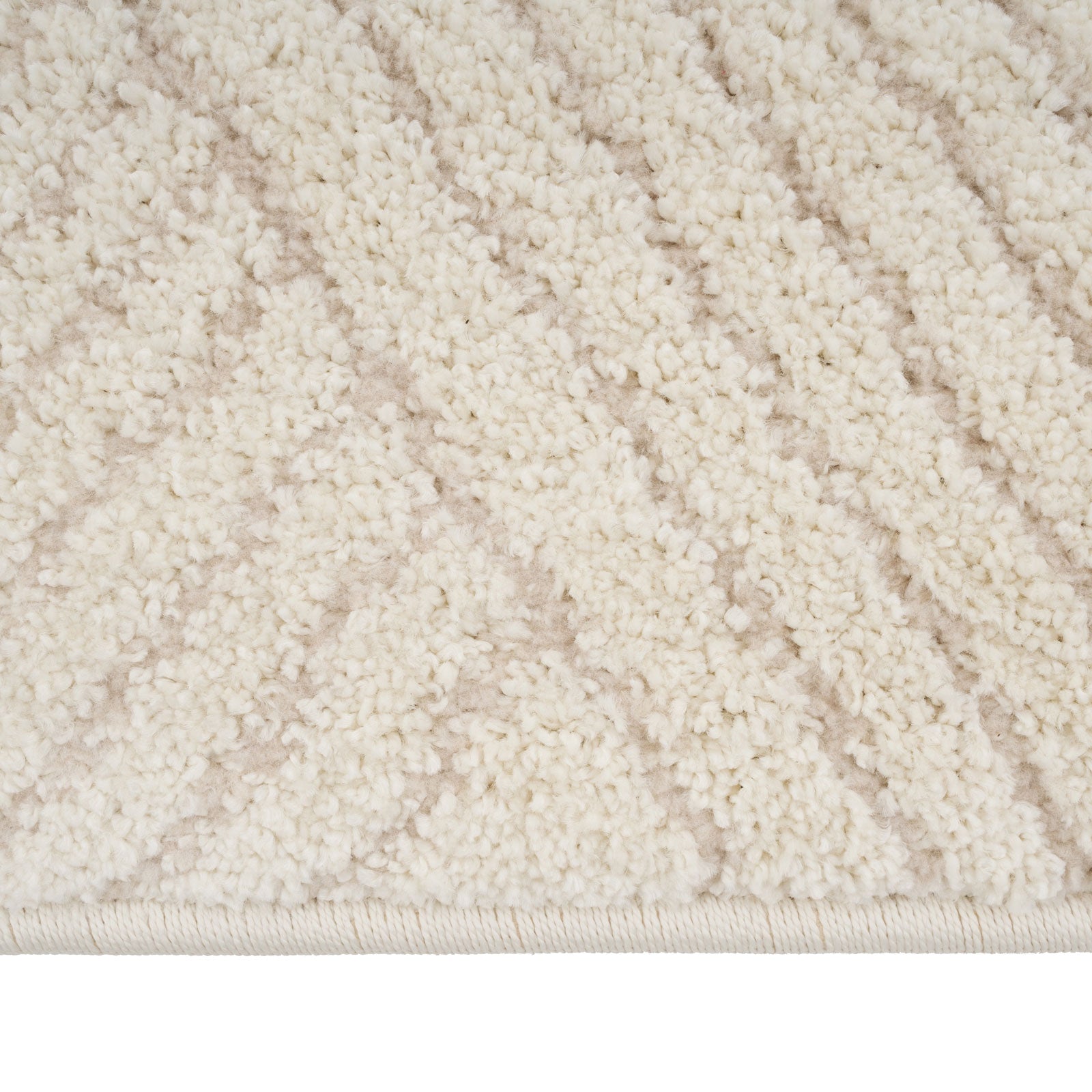 Cream Carved Area Rug - Affa