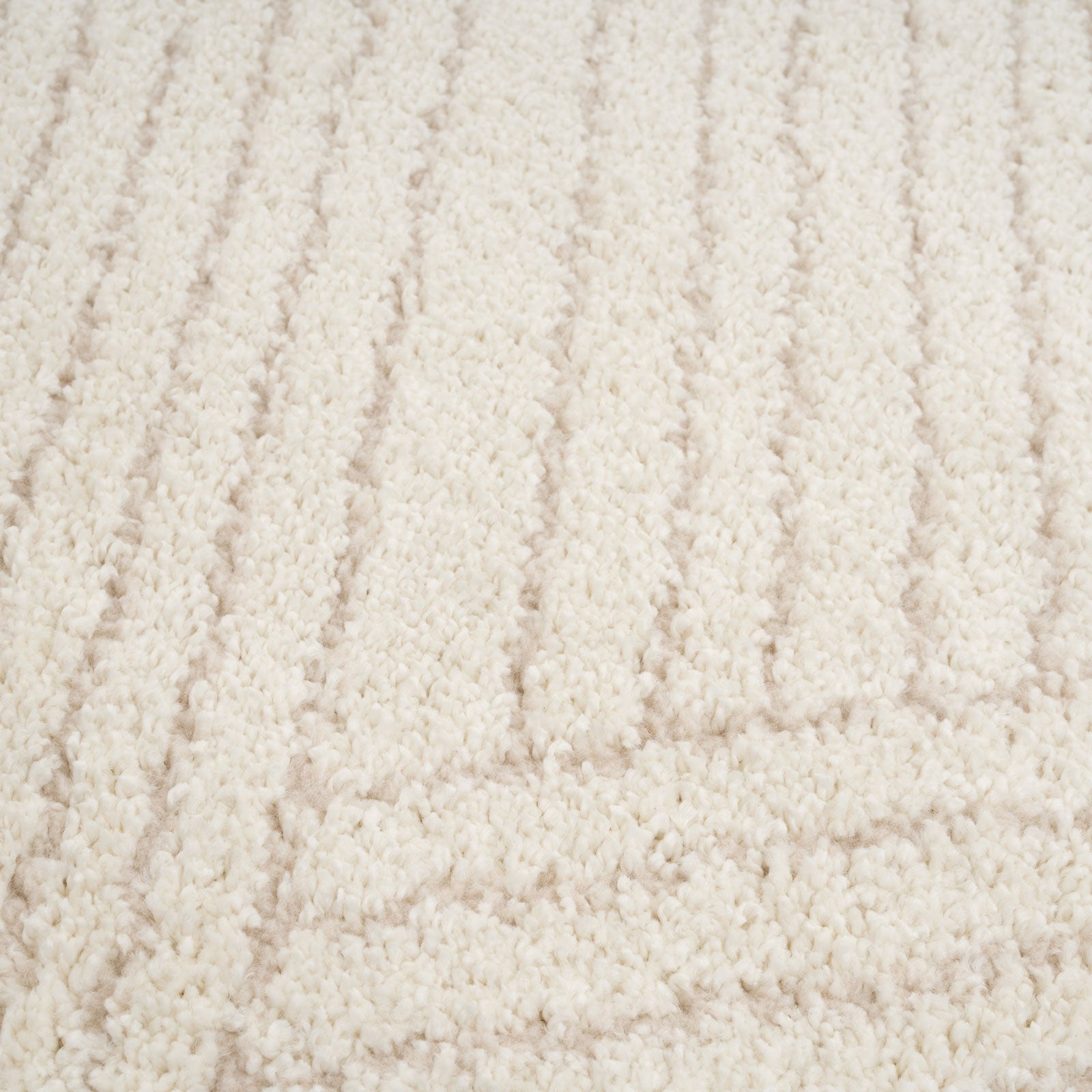 Cream Carved Area Rug - Affa