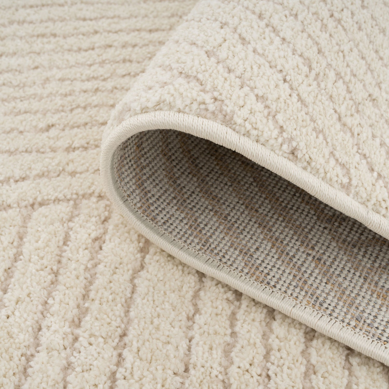 Cream Carved Area Rug - Affa | Living Room Rugs | Kukoon Rugs Online