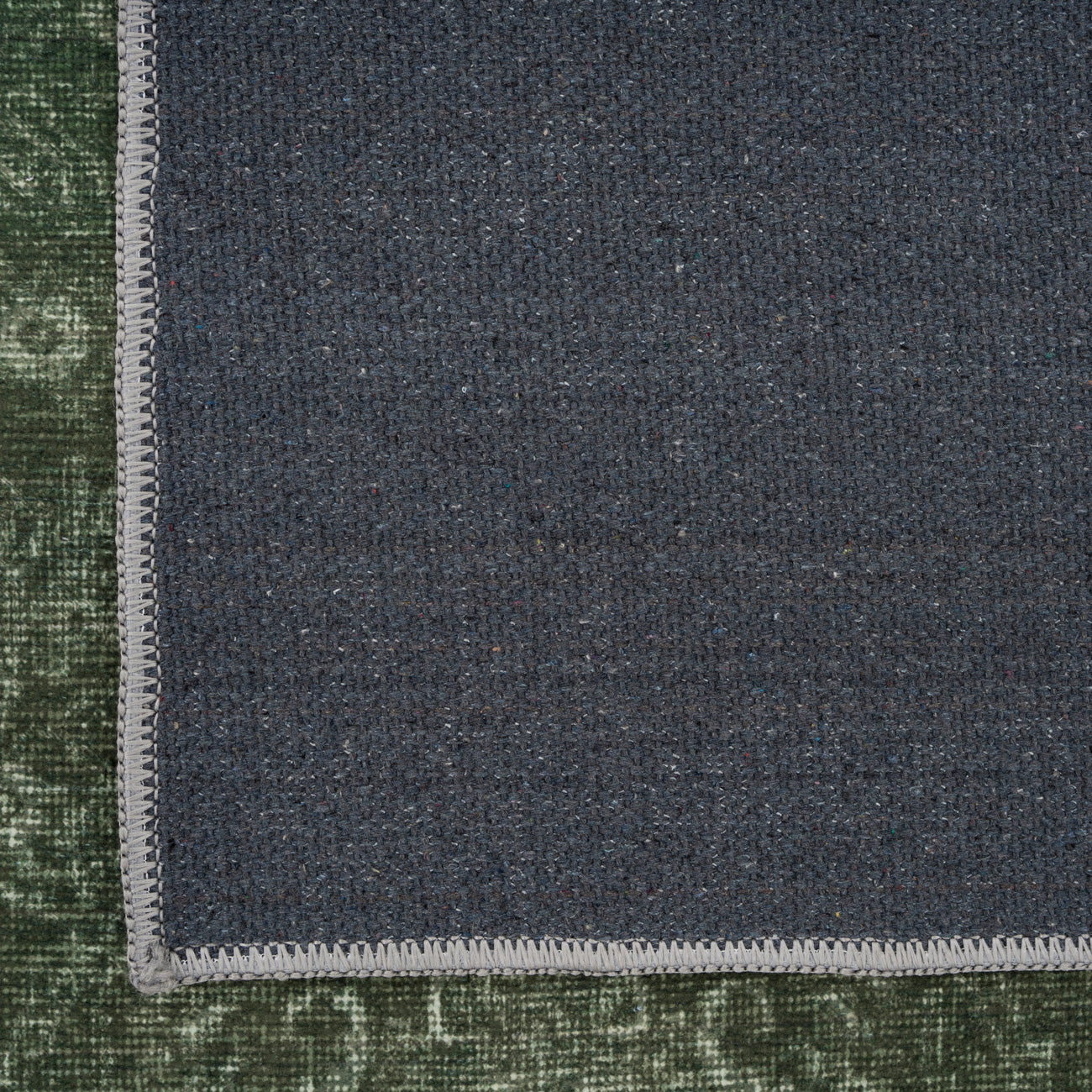 Soft Washable Green Medallion Runner - Maisie