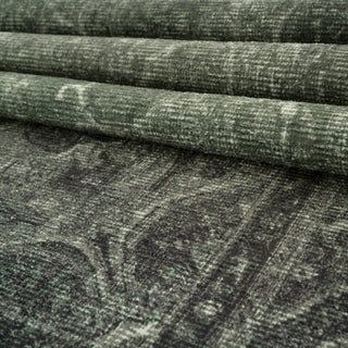 Soft Washable Green Medallion Rug - Maisie