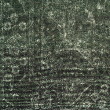 Soft Washable Green Medallion Runner - Maisie