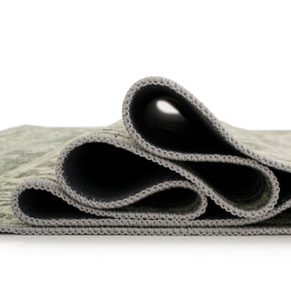 Soft Washable Green Motif Rug - Pippa
