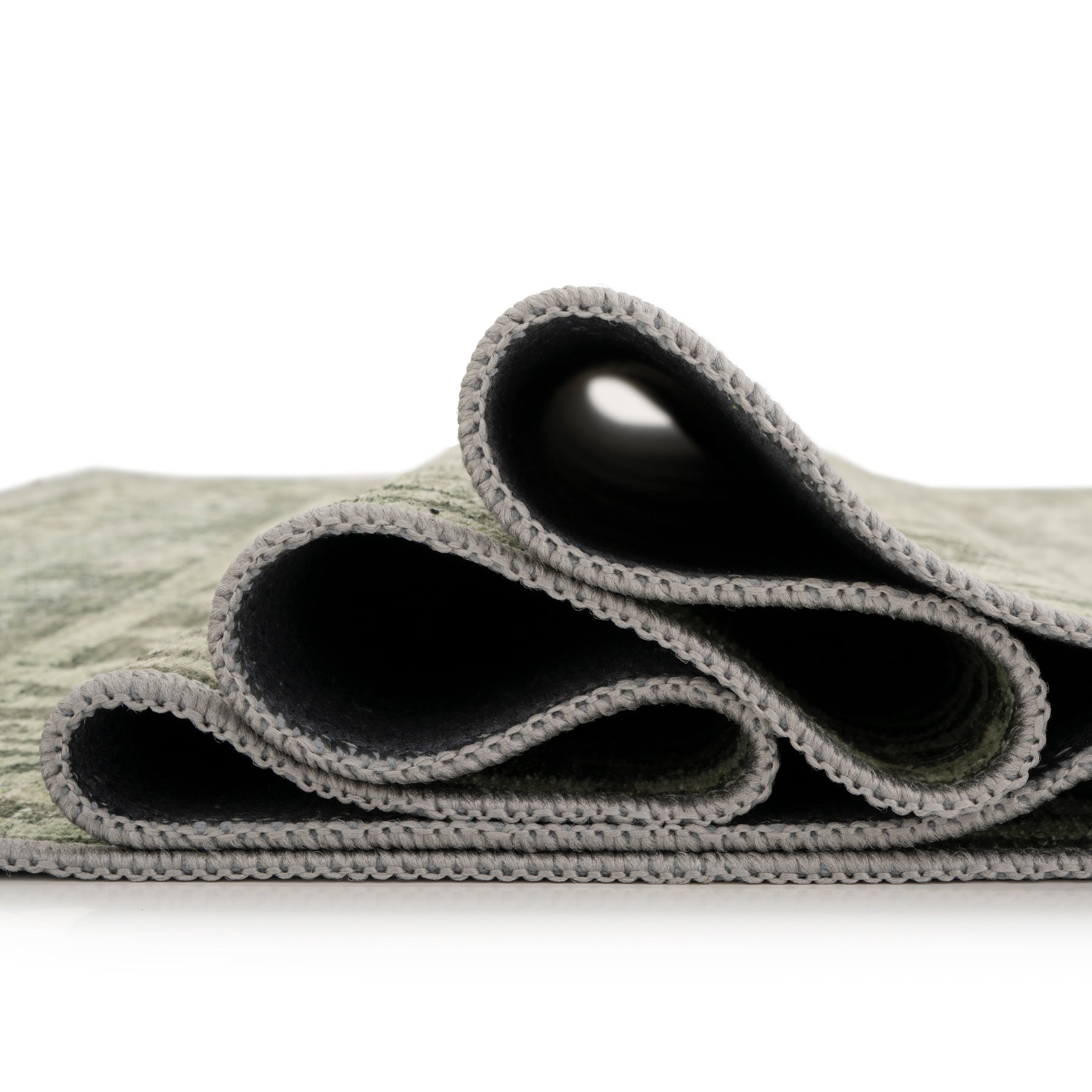 Soft Washable Green Motif Runner - Pippa