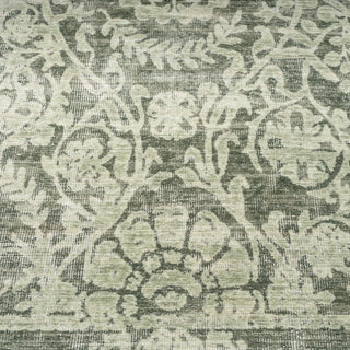 Soft Washable Green Motif Runner - Pippa