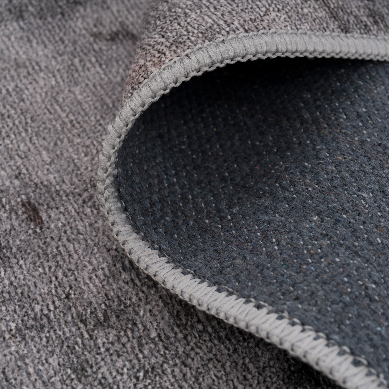 Soft Washable Grey Abstract Rug - Dara