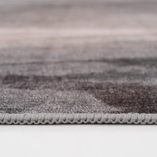 Soft Washable Grey Abstract Rug - Dara