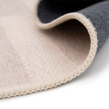 Soft Washable Beige Indoor Mat - Faye