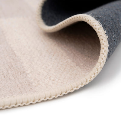Soft Washable Beige Indoor Mat - Faye