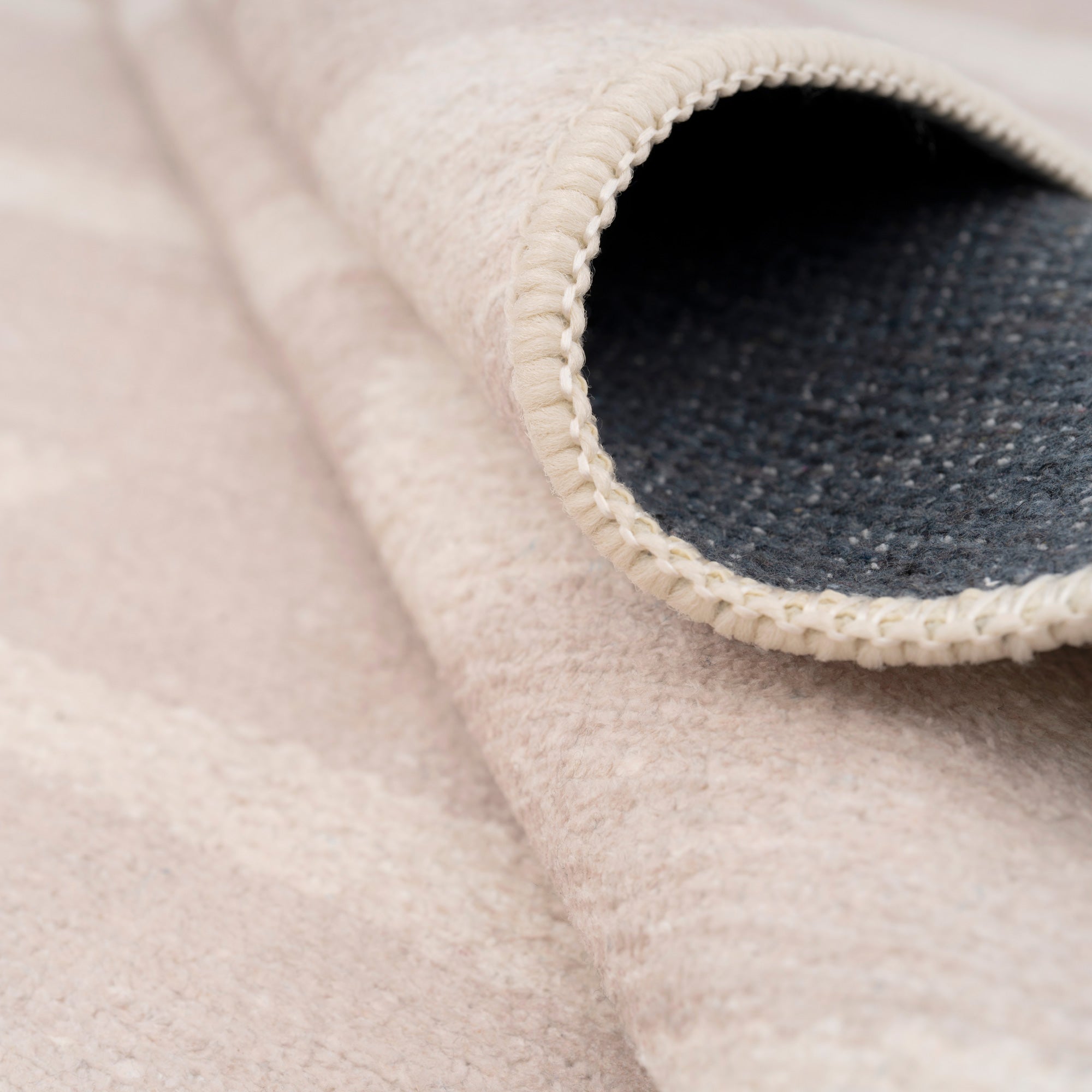 Soft Washable Beige Geometric Rug - Faye