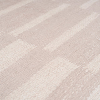 Soft Washable Beige Geometric Rug - Faye