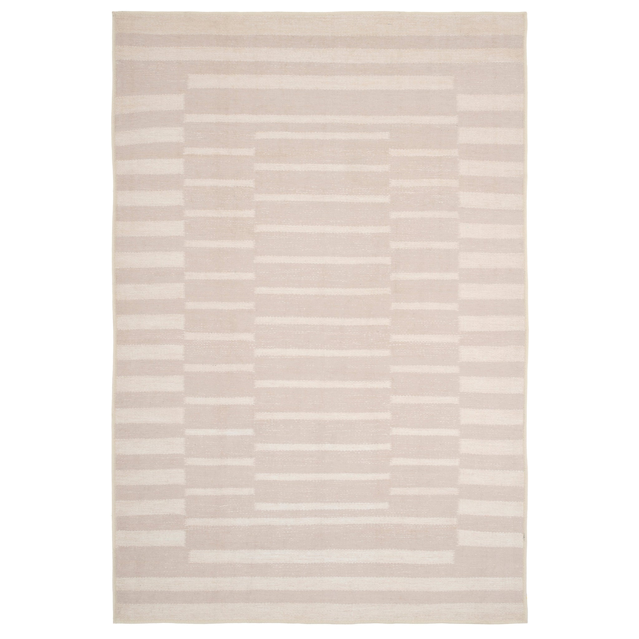 Soft Washable Beige Geometric Rug - Faye