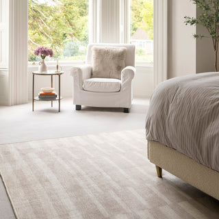 Soft Washable Beige Geometric Rug - Faye