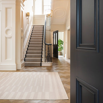 Soft Washable Beige Geometric Rug - Faye