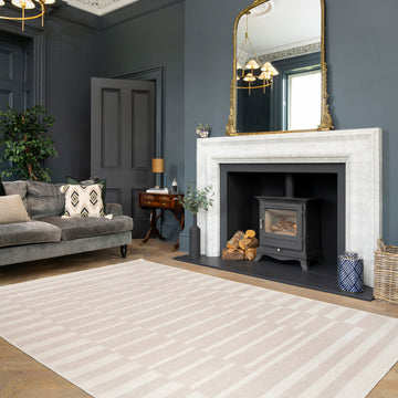 Soft Washable Beige Geometric Rug - Faye