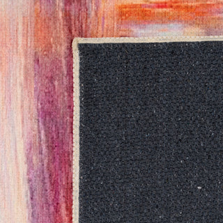 Soft Washable Pink Modern Art Rug - Festival