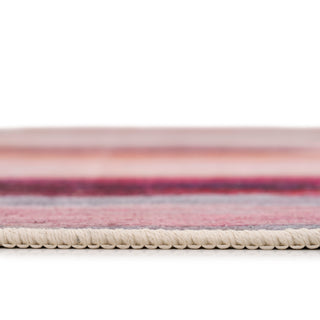 Soft Washable Pink Modern Art Rug - Festival
