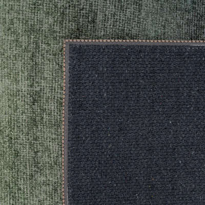 Soft Washable Green Ombre Runner - Gem