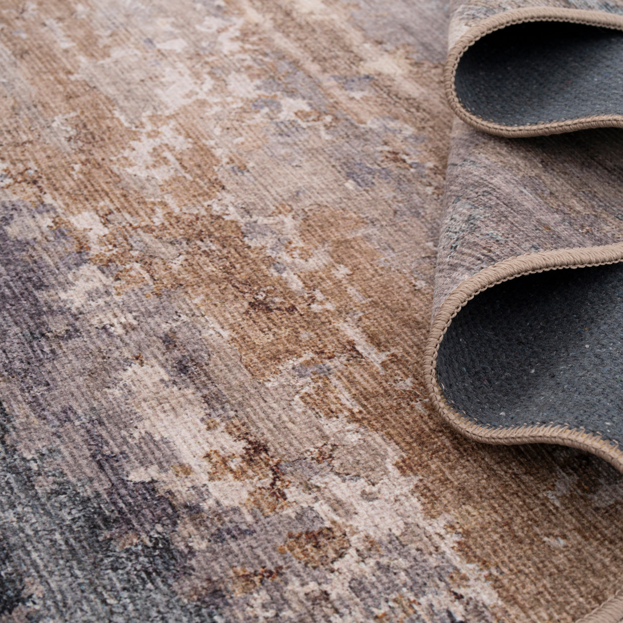 Soft Washable Brushed Gold Runner - Millie