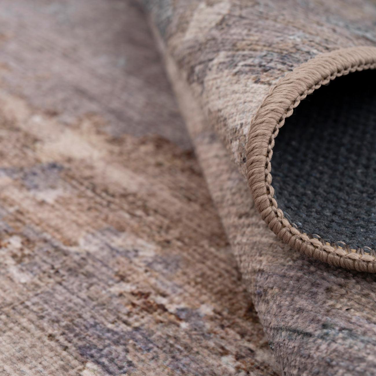 Soft Washable Brushed Gold Rug - Millie