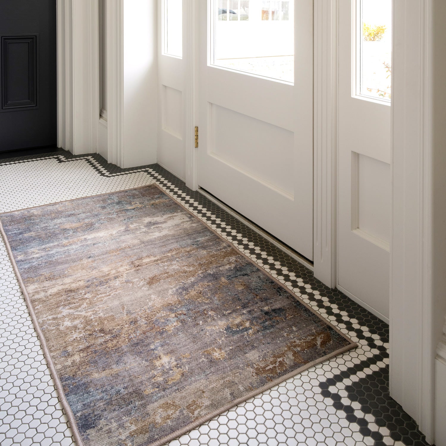 Soft Washable Gold Indoor Mat - Millie