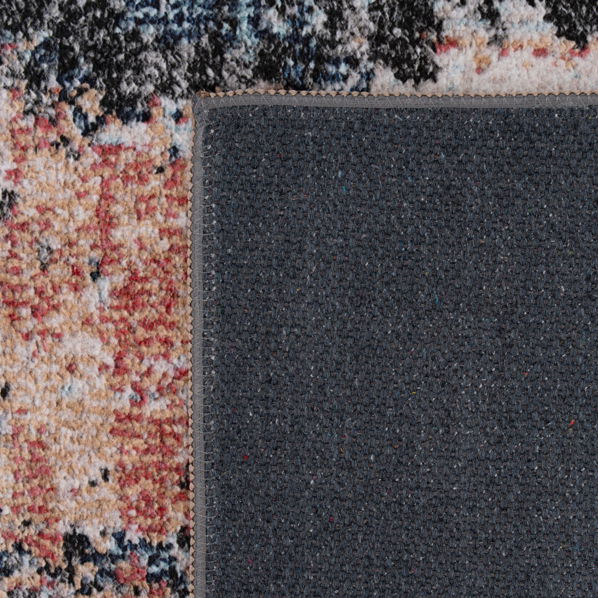 Soft Washable Multicolour Abstract Rug - Pierre