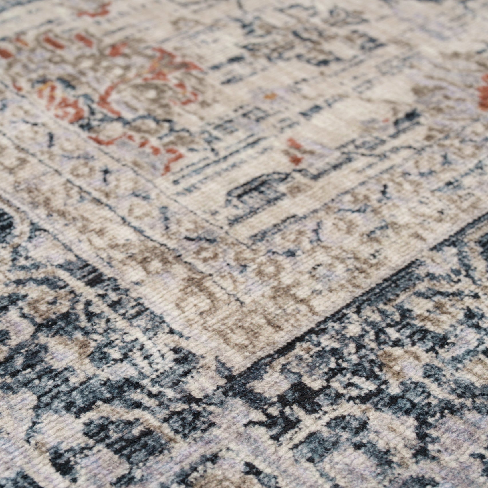 Soft Washable Floral Print Runner - Augusta