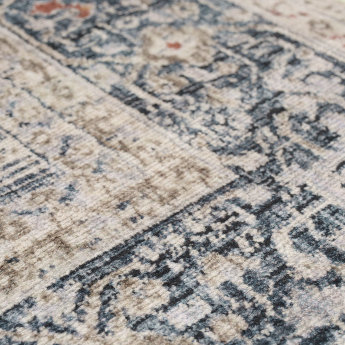 Soft Washable Floral Print Rug - Augusta