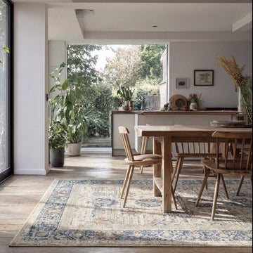 Soft Washable Floral Print Rug - Augusta