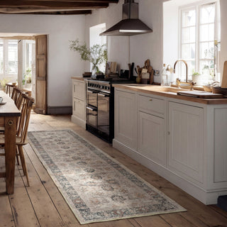 Soft Washable Floral Print Rug - Augusta