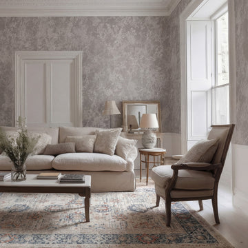 Soft Washable Floral Print Rug - Augusta