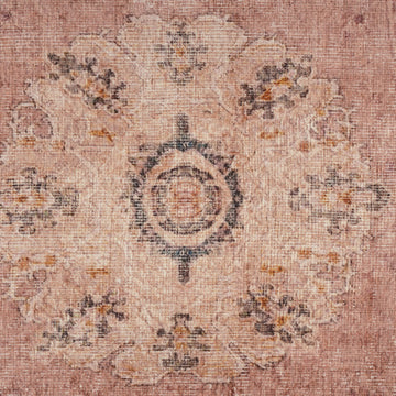 Soft Washable Vintage Pink Runner - Maribel