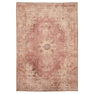 Soft Washable Vintage Pink Rug - Maribel