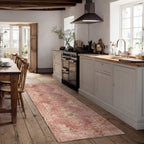 Soft Washable Vintage Pink Runner - Maribel