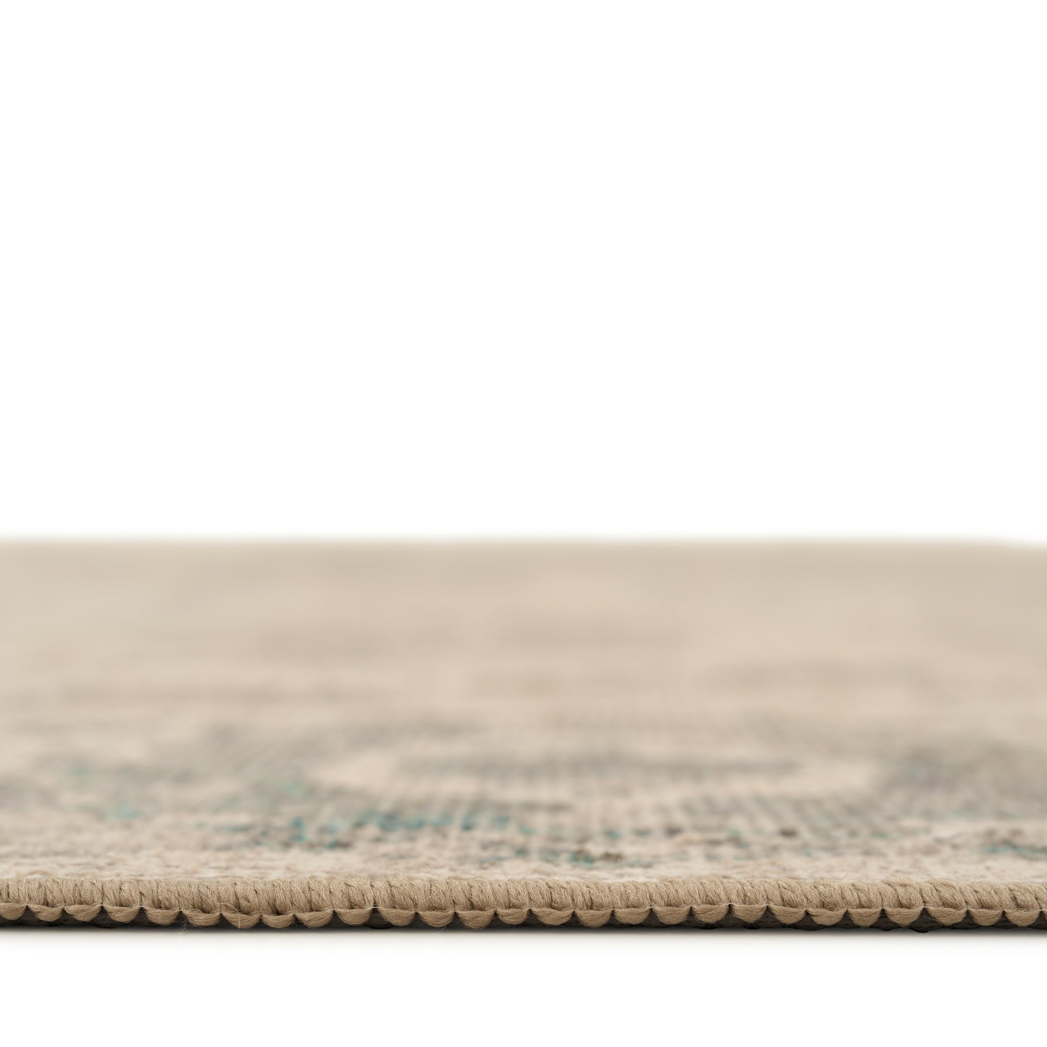 Soft Washable Floral Teal Runner - Philipa