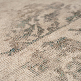 Soft Washable Floral Teal Runner - Philipa